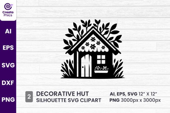 A Cozy Hut Clipart for Crafts & Graphics