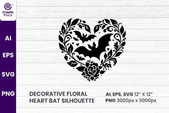 A Review of the Heart Bat Silhouette SVG for Crafters