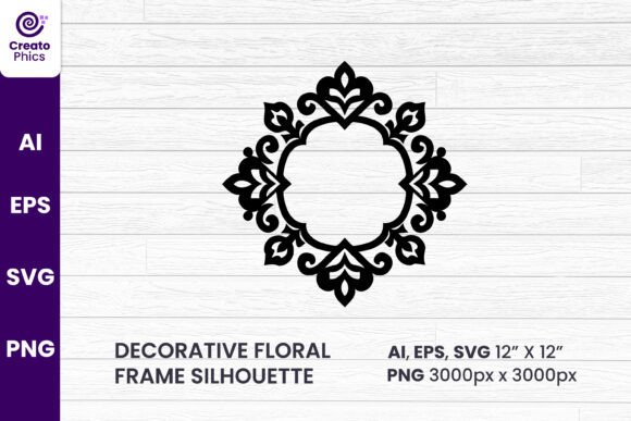 An Elegant Floral Frame for Brand Graphics & Print Templates