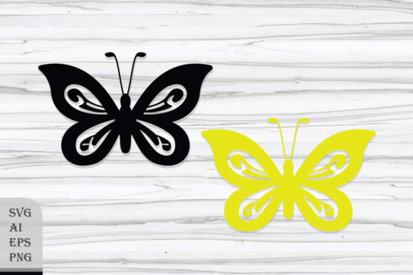 Butterfly with Decorative Elements: Graphics & Crafts Review