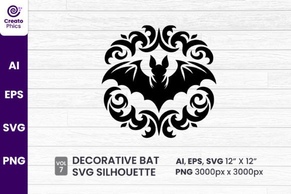 Decorative Bat Silhouette Sublimation 7