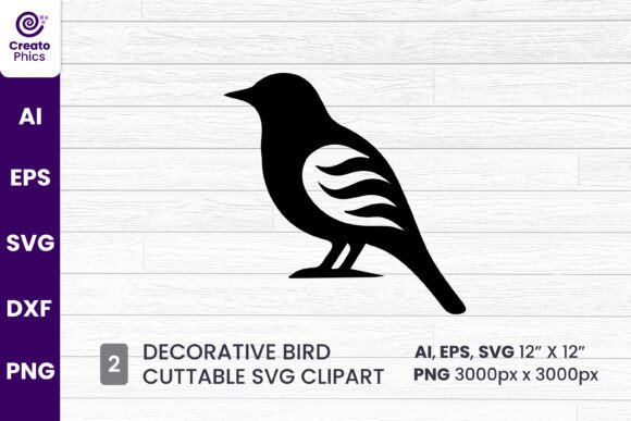 Decorative Bird Silhouette Graphics & Crafts Review