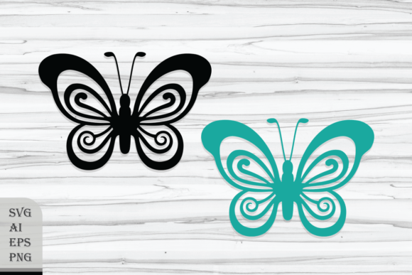 Decorative Butterfly Graphics for Craft Design Projects