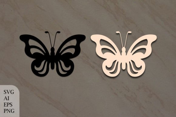 Decorative Butterfly with Flames: Graphics for Crafts & Creative Publishing