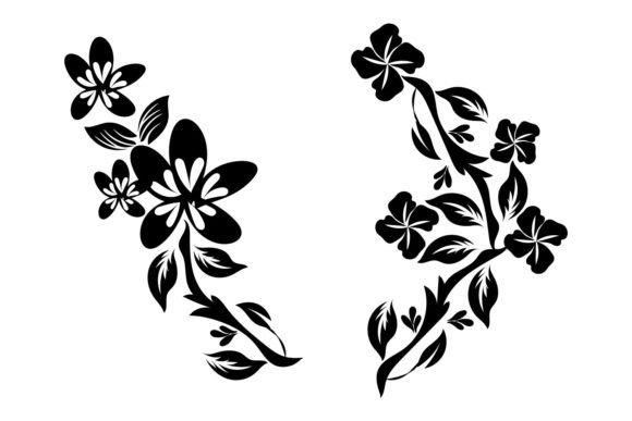 Decorative Floral Graphics for Crafts & Editorial Design