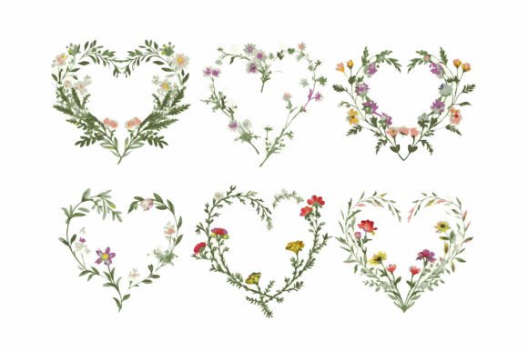 Decorative Floral Heart Graphics: SVG Design Review