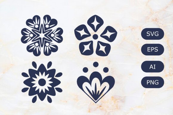 Decorative Flowers SVG: Graphics for Authentic Local Branding