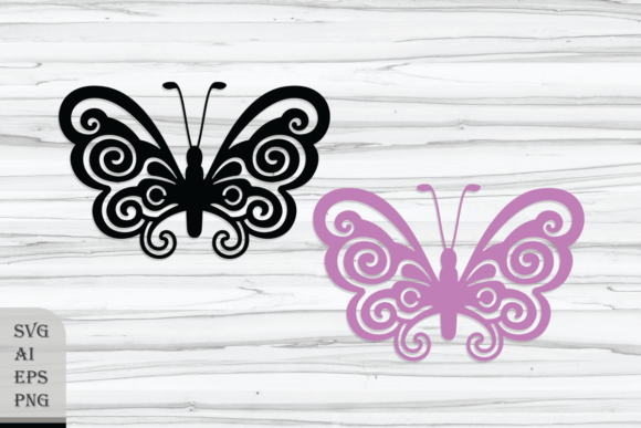 Decorative Hypnotic Butterfly: Graphics for Crafts & Publishing