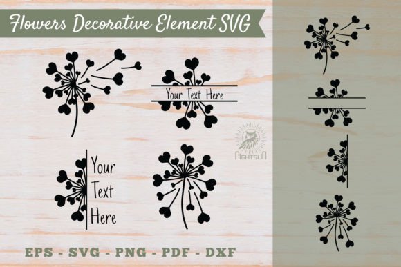 Evaluating Flowers Decorative Element SVG 4 for Client Design Projects